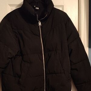 H&M Divided Women's Black Puffer Jacket